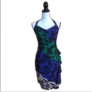 sachin and babi light blue dress Oasis Brown Ruched Halter Neck Mini Dress